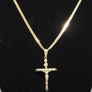 SOLID/Real K18 Japan Gold 45cm Necklace